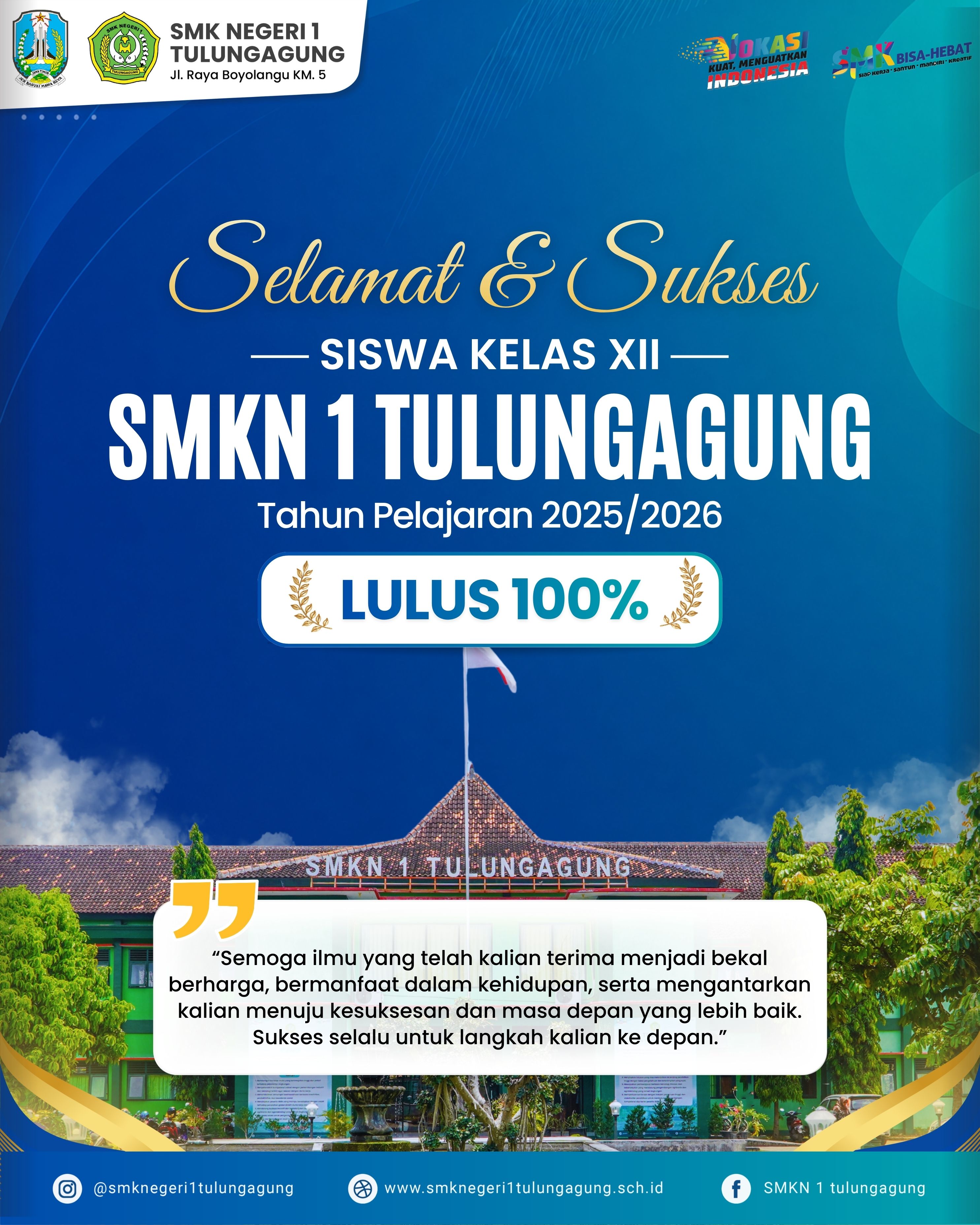 PENGUMUMAN KELULUSAN SISWA KELAS XII TAHUN PELAJARAN 2025/2026