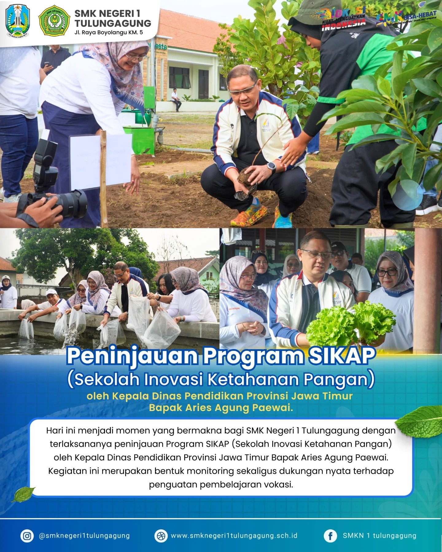 Peninjauan Program SIKAP di SMKN 1 Tulungagung