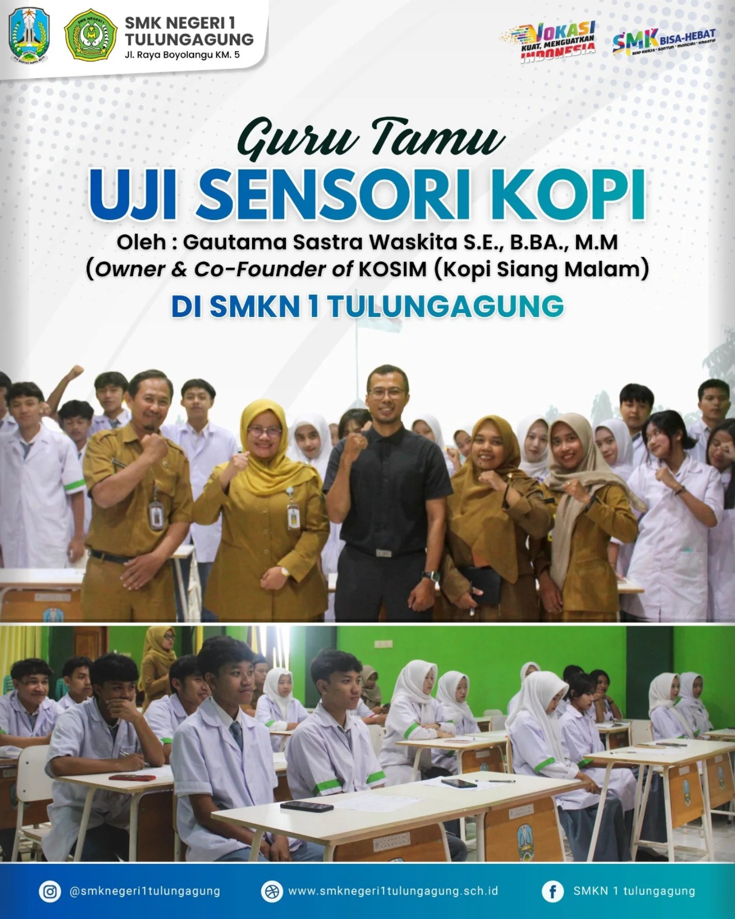 Guru Tamu  “Uji Sensori Kopi” bersama Owner & Co-Founder KOSIM 
