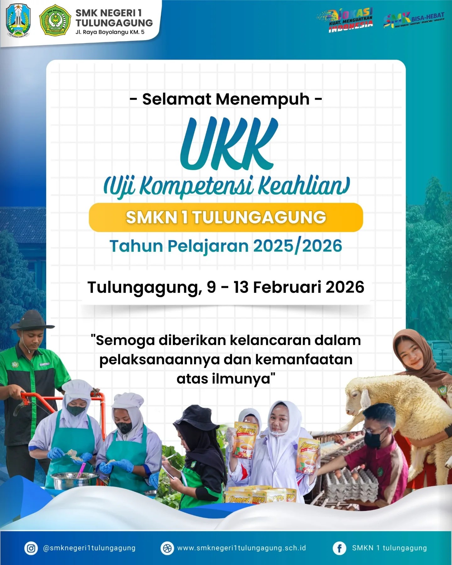 Doa dan Semangat untuk UKK
