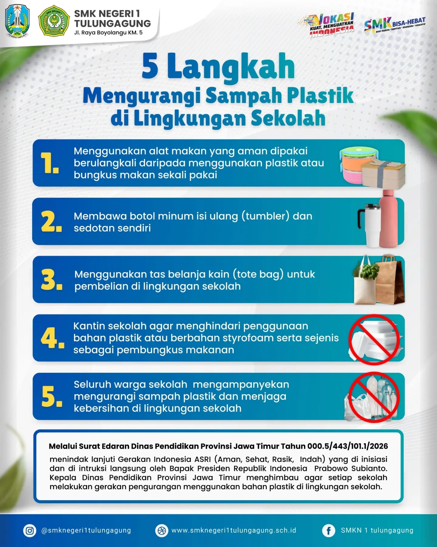 5 Langkah Mengurangi Sampah Plastik di Lingkungan Sekolah