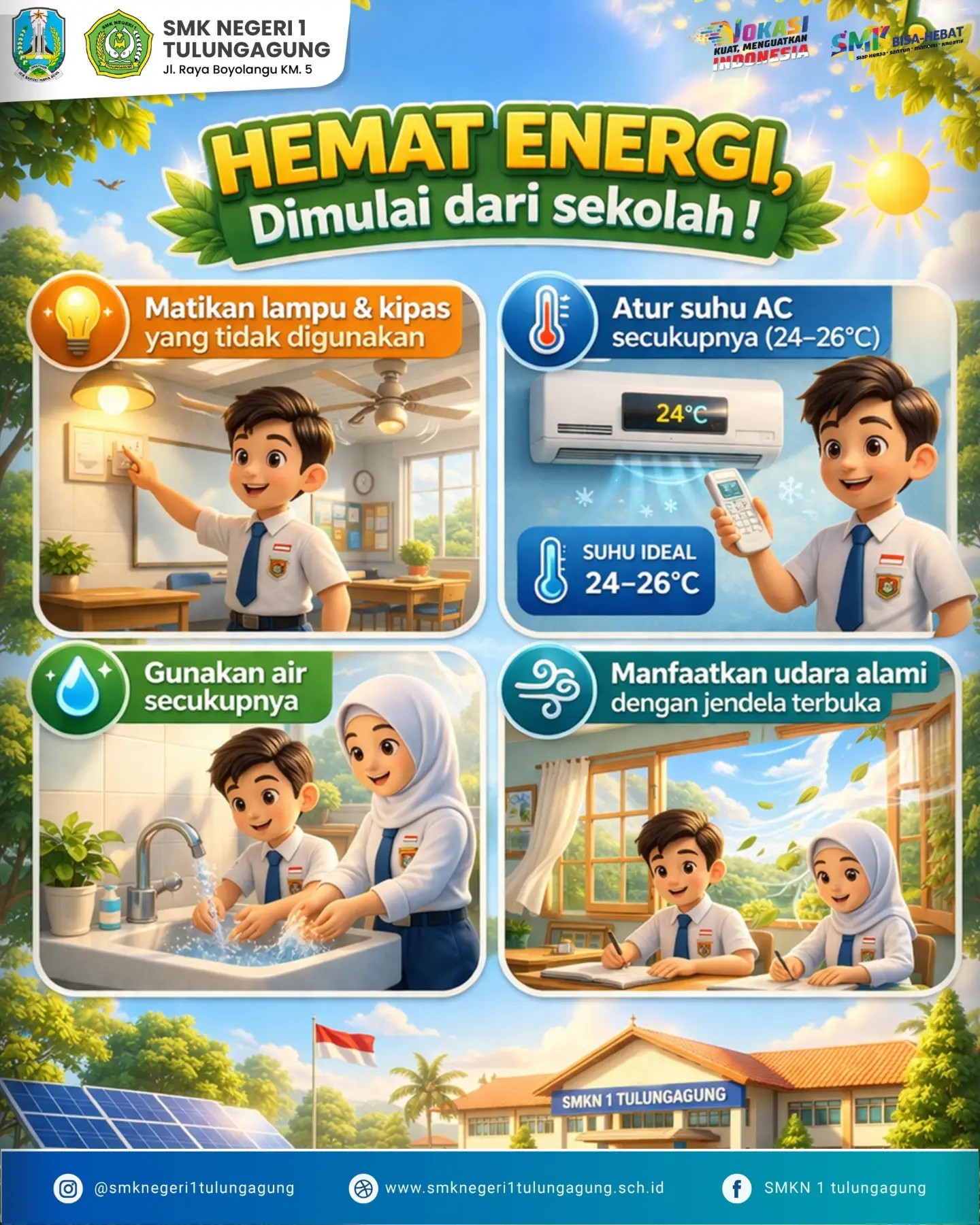 Hemat energi dimulai dari sekolah
