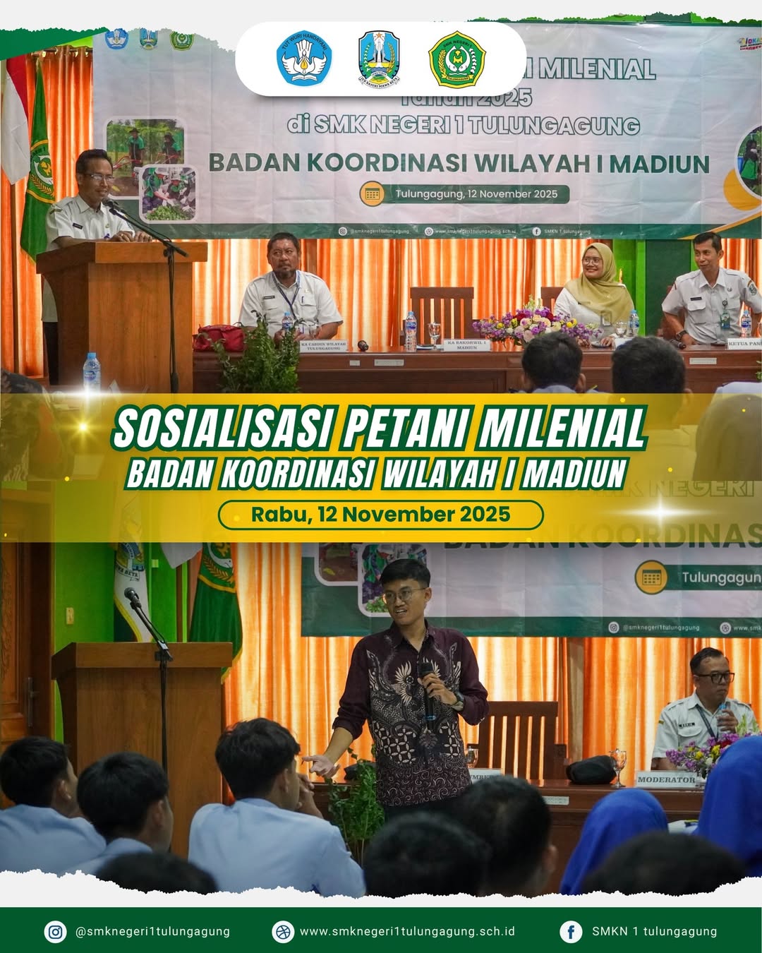 Sosialisasi Petani Milenial  oleh Badan Koordinasi Wilayah I Madiun