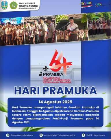 Upacara Peringatan Hari Pramuka ke - 64