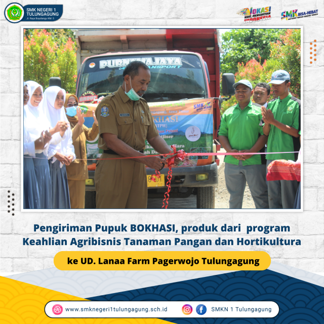 Pengiriman pupuk bokhasi, Produk dari program keahlian Agribisnis Tanaman Pangan dan hortikultura