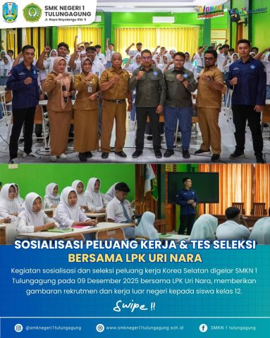 Sosialisasi dan seleksi peluang kerja Korea Selatan  oleh LPK Uri Nara.