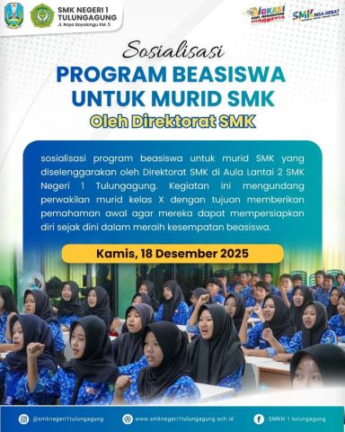 Program Beasiswa Untuk Murid SMK oleh Direktorat SMK