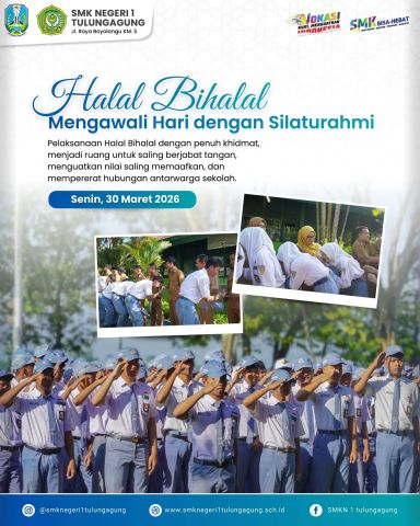 Halal Bihalal SMKN 1 Tulungagung 