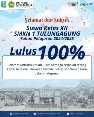 SISWA SISWI SMKN 1 TULUNGAGUNG LULUS 100