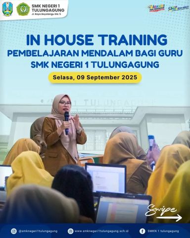 In House Training bertema PEMBELAJARAN MENDALAM BAGI GURU