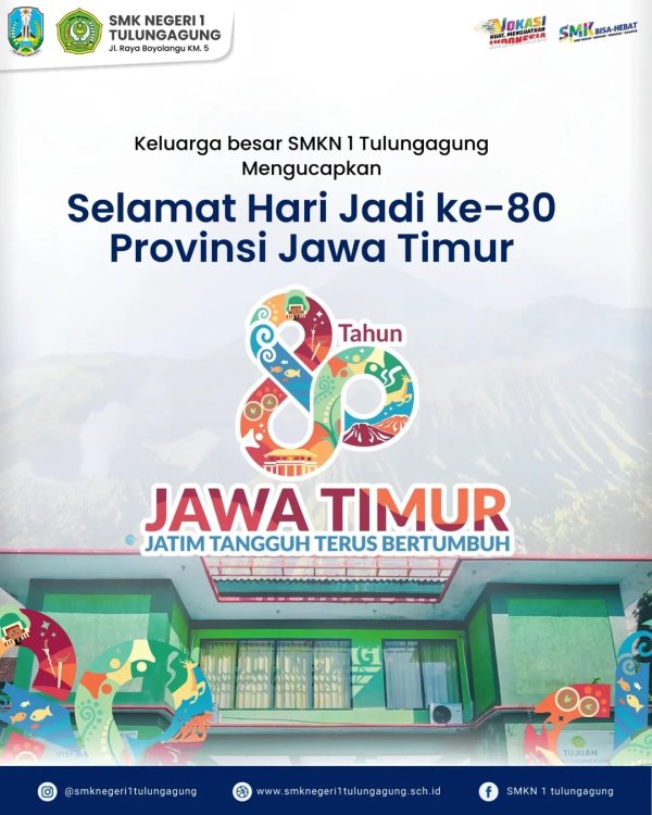 Selamat Hari Jadi Provisi Jawa Timur ke-80