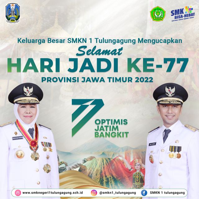 Selamat Hari Jadi ke 77 Provinsi Jawa Timur 