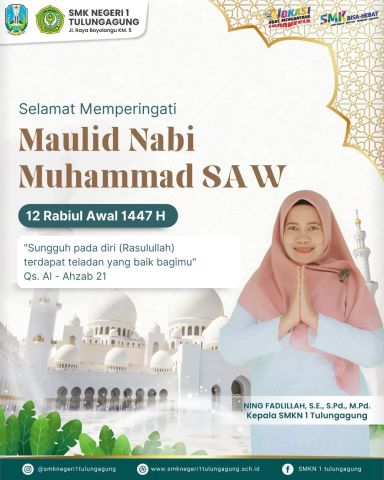 Selamat Memperingati Hari Maulid Nabi Muhammad SAW