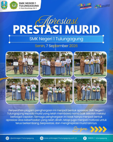 Apresiasi Prestasi Murid SMKN 1 Tulungagung