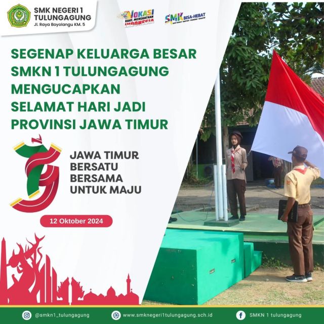 UPACARA BENDERA MEMPERINGATI HARI JADI PROVINSI JAWA TIMUR