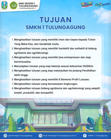 Tujuan SMKN 1 Tulungagung