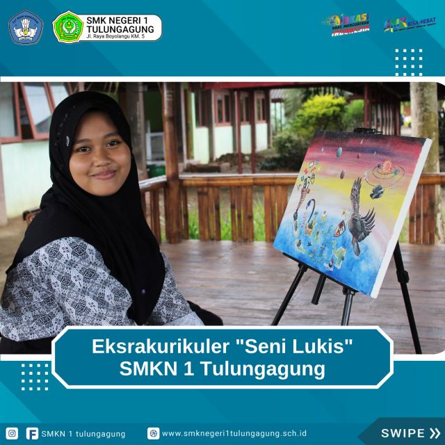 Ekstrakurikuler Seni Lukis SMKN 1 Tulungagung 