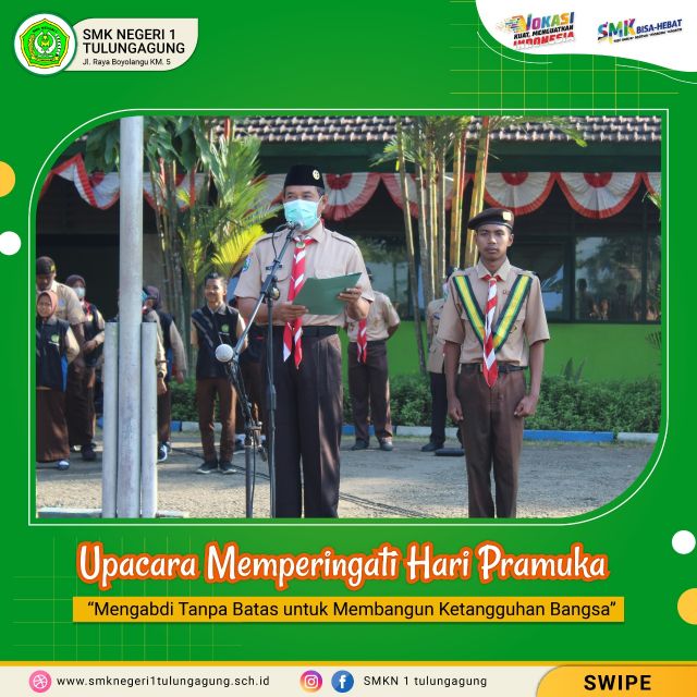 UPACARA MEMPERINGATI HARI PRAMUKA KE - 61