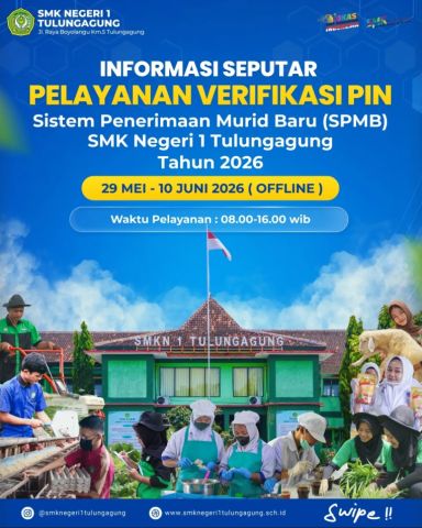 Informasi & Alur Verifikasi Berkas SPMB 2026 SMKN 1 Tulungagung
