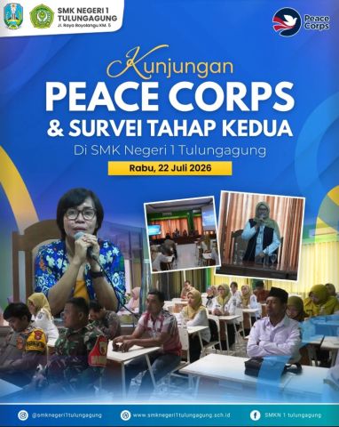 Menuju Sekolah Berstandar Global: Kunjungan Peace Corps di SMKN 1 Tulungagung