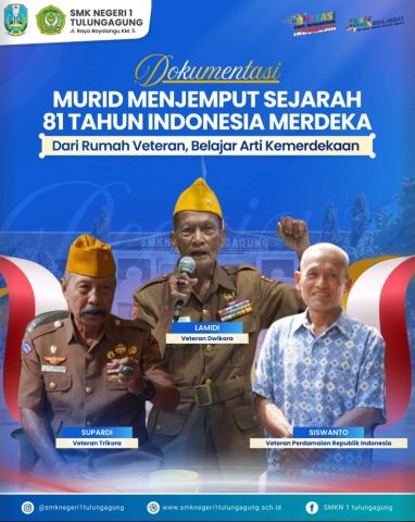 Belajar Perjuangan dan Patriotisme, Dialog Murid SMKN 1 Tulungagung Bersama Veteran RI