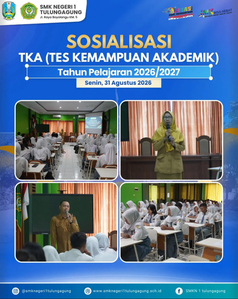 Sosialisasi TKA SMK Negeri 1 Tulungagung