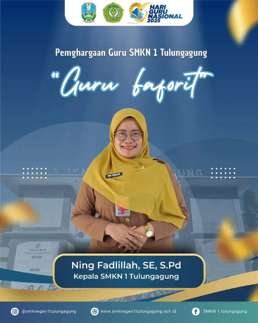 Penghargaan  Guru Inspiratif dan Guru Terfavorit SMKN 1 Tulungagung