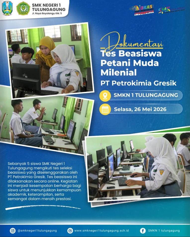 Langkah Raih Prestasi: Siswa SMKN 1 Tulungagung Ikut Seleksi Beasiswa Petrokimia