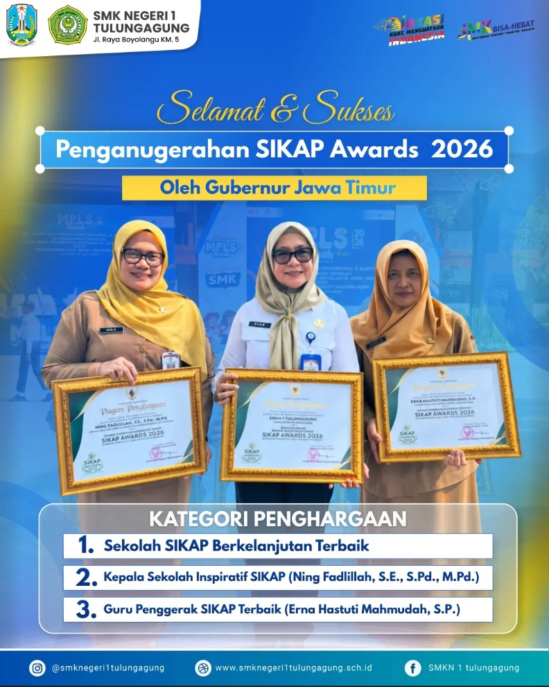 SMKN 1 Tulungagung Borong 3 Penghargaan di SIKAP Awards 2026