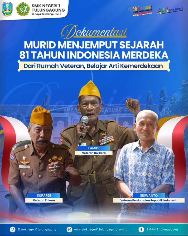 Belajar Perjuangan dan Patriotisme, Dialog Murid SMKN 1 Tulungagung Bersama Veteran RI